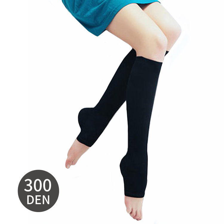 Compression Knee High Stocking-Toeless, 300D